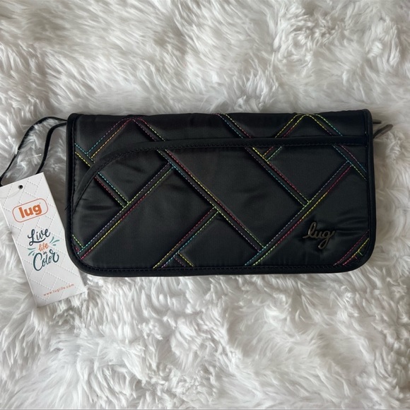 lug Bags Lug Tango Se Travel Rfid Wallet Nwt Limited Edition Black